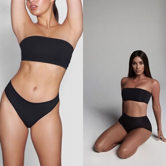 Skims NWT Fits Everybody Bandeau in Onyx Size 2X - Picture 1 of 9